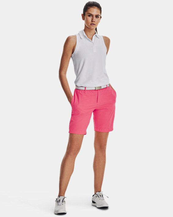 Damen UA Links Shorts, Pink, pdpMainDesktop image number 2